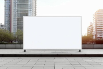 Poster - Street mockup billboard ad. Generate Ai