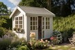 Patio garden shed furniture. Generate Ai