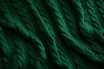 Wall Mural - Green sweater view cotton. Generate Ai