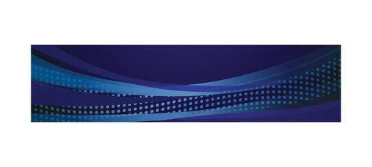 Poster - Blue abstract dynamic wavy and grunge halftone banner and poster design