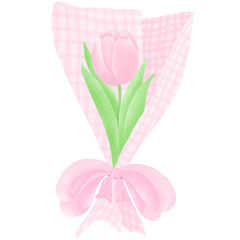 Wall Mural - Pink Tulip