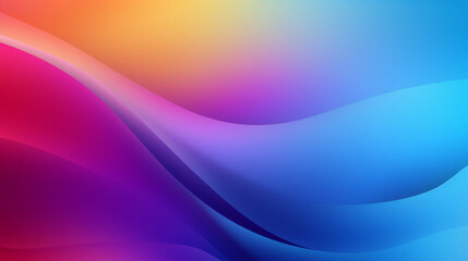 Aufkleber - Abstract wavy lines in blue and pink colors