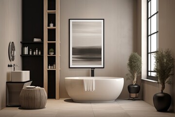 Wall Mural - Modern luxury bathroom.