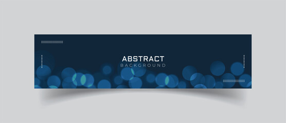 Wall Mural - linkedin banner abstract background with bubbles