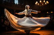 Whirling Dervishes in Traditional Turkish Sufi Dance