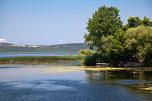 Ulubat Or Uluabat Lake Golyazi Surroundings In Bursa, Turkey, Wonderful Lake Views, June 25 2023