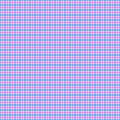 Wall Mural - Pink and Blue Gingham Pattern Plaid seamless pattern. Vector illustration. Pink and blue colors. that is seamless and repeats