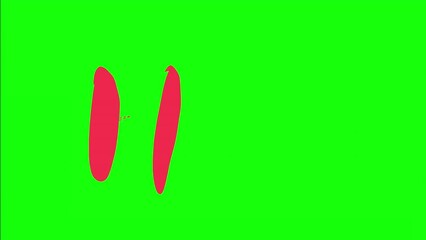 Wall Mural - illustrative animation of the pink word 