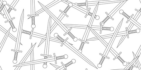 abstract sword seamless pattern