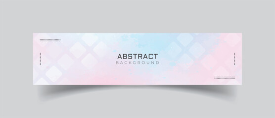Wall Mural - linkedin banner with stylish background