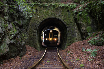 Sticker - Zug im alten Eisenbahntunnel