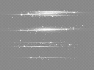 Wall Mural - set of light effects. glare and flash. bright beams of light. glowing lines. vector illustration.dus