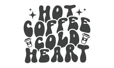  Hot coffee cold heart SVG
