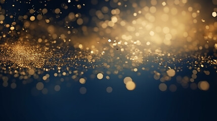 gold glitter bokeh background 