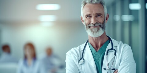 Smiling male doctor.