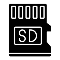 Canvas Print - Sd Card Icon