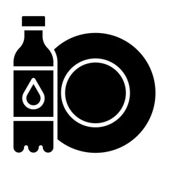 Wall Mural - Liquid Dish Washer Icon