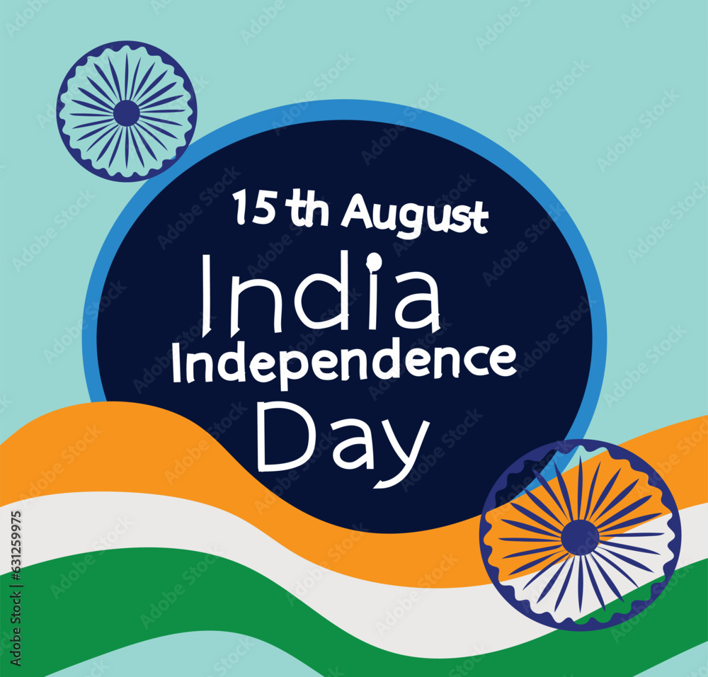 flag background 15 august is India Independence Day vector Stock Vector ...