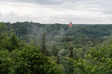 Wall Mural - Turaida castle in Sigulda, Latvia.