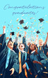 © Maksim Kostenko - Vector illustration of graduating students, posterized style, flat colors. Graduation