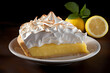 Lemon Meringue Pie - Europe - Tangy lemon filling topped with fluffy meringue (Generative AI)