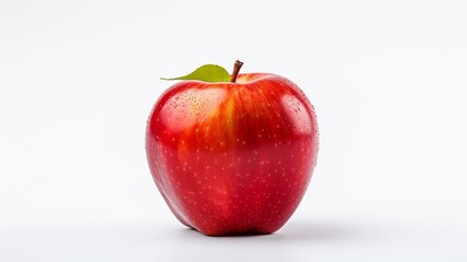 Wall Mural - red apple isolated on white