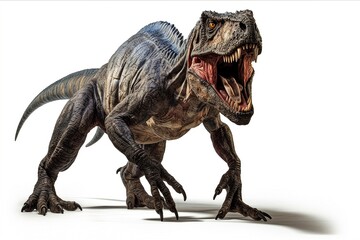 Poster - dinosaur isolated on white background.