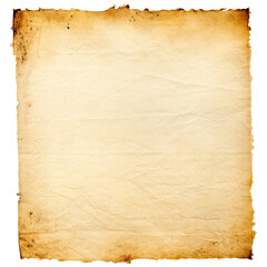 Poster - Antique paper with texture, transparent backround.