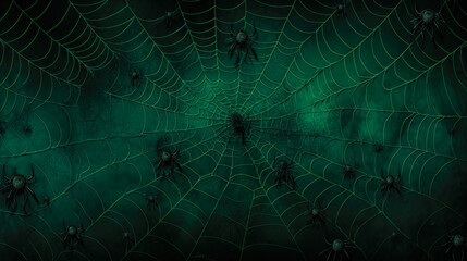 Spider Web A spooky and crawly background for your Halloween designs AI Generative