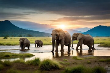 herd of elephants