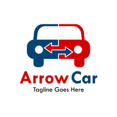 Sticker - Arrow car symbol design template illustration