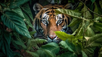 tiger in the jungle