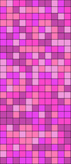 Leinwandbilder - small tiles of pink colors on a large area. Smartphone wallpaper.