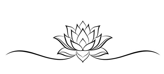 lotus line art