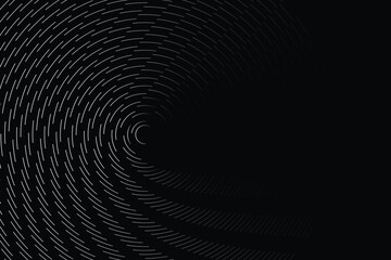 circular texture layer, black and white technology design illustration, modern texture design
