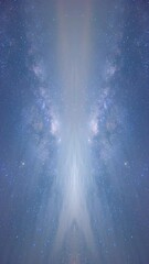 Wall Mural - vertical time-lapse milky way galaxy lampang thailand, time-lapse milky way galaxy universe, dark mi