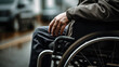 © MP Studio - Close up. Disabled Man on Wheelchair.