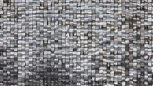 Metallic Silver Mirrors Background Wall Disco Club Fun Party Effects Zoom In