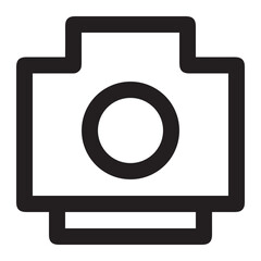 Wall Mural - camera photography icon symbol image vector. Illustration of multimedia photographic lens grapich design image