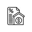 Property Taxes icon in vector. Illustration