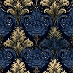 Poster - Seamless pattern with rich ornament and old Damascus style pattern for design of luxury products