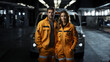 © www.freund-foto.de - Business Team für Auto Abschleppdienst in Uniform, ai generativ