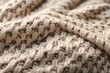 Texture di maglione bianco fatto a mano morbido e caldo