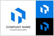 Monogram Letter T Geometric Square Cube Hexagon Business Company Stock Vector Logo Design Template