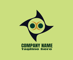 Fototapete - Modern Logo. CMYK color mode. Editable color. Free font used. Vector EPS file.