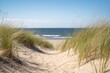 Dune grass on the beach, Generative AI