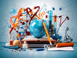 © Mahmud - Education, science and medical abstract background, Generate AI