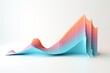 Glassmorphism Infographics Concept waves, gráfico de crecimiento tipo aesthetic minimalista