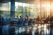 © SatuJiwa - Abstract blurry modern office meeting room business people meeting in the background