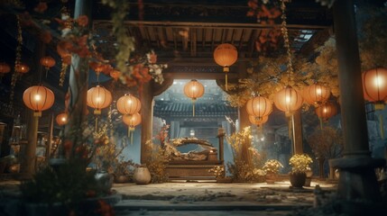 Mid Autumn Festival.Generative AI